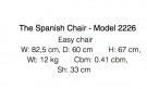 Fredericia- The Spanish Chair, sort eik/sort sete. thumbnail