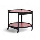 Brdr. Krüger - Tray Table - 60cm - Black Painted Beech SORT/ RØD BRETT thumbnail
