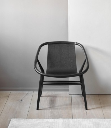 Fredericia Eve Lounge stol - sort  (utstillingsmodell)