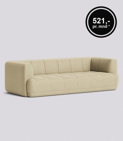 Hay, Quilton 3 seter sofa Linen Grid.