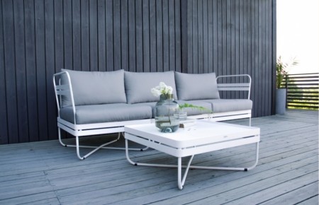 Ygg & Lyng Loungesett for balkong/terrasse (3 seters-sofa og bord)