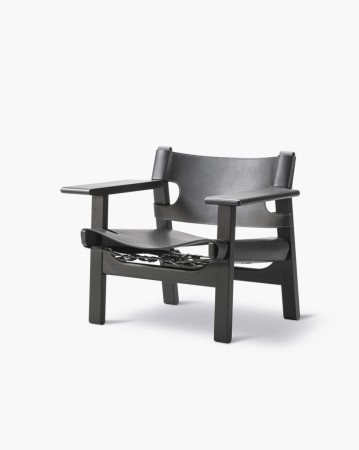 Fredericia- The Spanish Chair, sort eik/sort sete