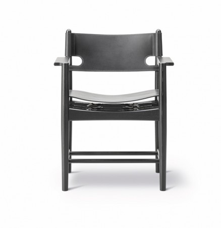 Fredericia- The Spanish dinning Chair, sort eik/sort sete