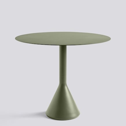 Hay  - / cone table / round olive